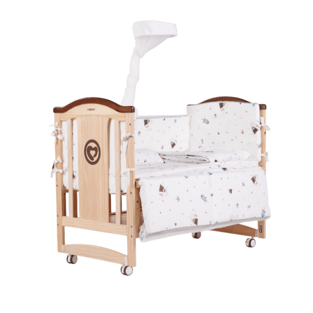 เตียงไม้สำหรับเด็ก CAMERA รุ่น ZLEEP COT เบาะลาย MALMO